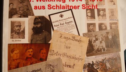 I. Weltkrieg-Ausstellung in Schlaiten