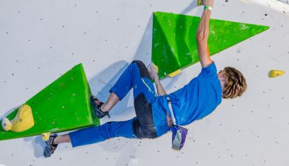 Gelungene 1. Auflage des „Free Solo Masters": Großes Zuschauerinteresse, tolle Leistungen der über 60 Kletterer und fast perfekte Wetterbedingungen am 13.9. in Lienz.