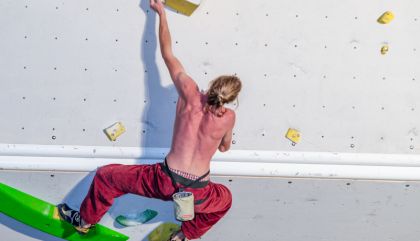 Gelungene 1. Auflage des „Free Solo Masters": Großes Zuschauerinteresse, tolle Leistungen der über 60 Kletterer und fast perfekte Wetterbedingungen am 13.9. in Lienz.