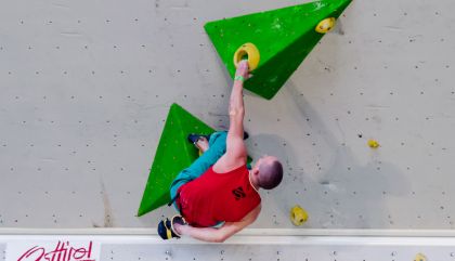 Gelungene 1. Auflage des „Free Solo Masters": Großes Zuschauerinteresse, tolle Leistungen der über 60 Kletterer und fast perfekte Wetterbedingungen am 13.9. in Lienz.