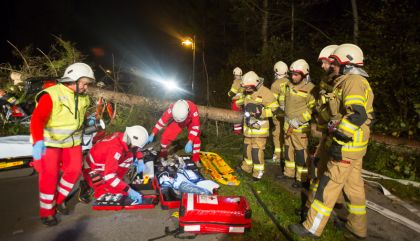 Freiwillige Feuerwehr Lavant übte den Ernstfall