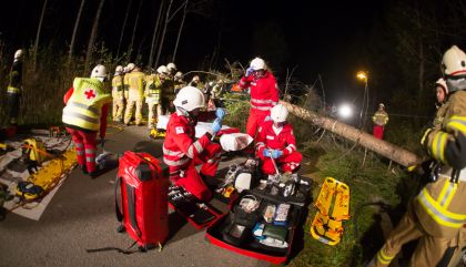 Freiwillige Feuerwehr Lavant übte den Ernstfall