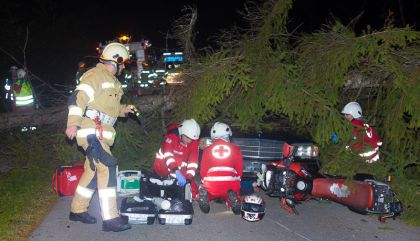 Freiwillige Feuerwehr Lavant übte den Ernstfall