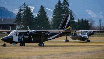 James Bond-Dreh: Norman Islander gelandet