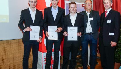 Zwei Siegerteams bei „Best Project Technik Live 2015“