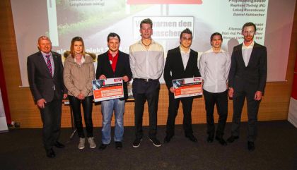 Zwei Siegerteams bei „Best Project Technik Live 2015“