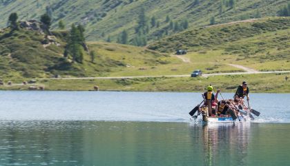 Am Obersee paddelten 13 Teams um die Wette