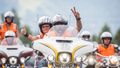Harleys machten für den guten Zweck in Lienz Halt