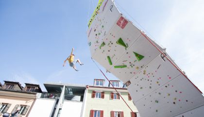 19.09.2015, Hauptplatz,Lienz, AUT, Free Solo Masters, Qualifikation, im Bild // during qualifying of the Free Solo Masters at the Hauptplatz in Lienz, Austria on 2015/09/19. EXPA Pictures © 2015, PhotoCredit: EXPA/ Johann Groder