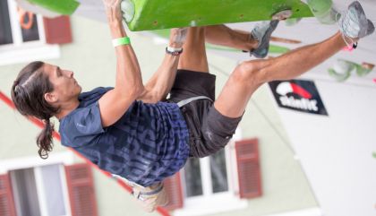 19.09.2015, Hauptplatz,Lienz, AUT, Free Solo Masters, Semifinale, im Bild Rustam Gelmanov (RUS)// during Semifinal of the Free Solo Masters at the Hauptplatz in Lienz, Austria on 2015/09/19. EXPA Pictures © 2015, PhotoCredit: EXPA/ Johann Groder