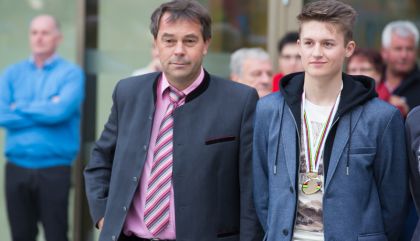 Großer Empfang für Weltmeister Felix Gall