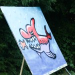 Graffiti-Künstler in der Angerburg