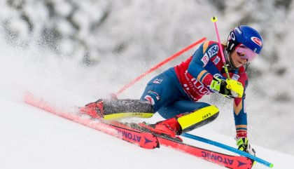 slalomlienz28dez2017-Mikaela Shiffrin im 1. Lauf Expapictures
