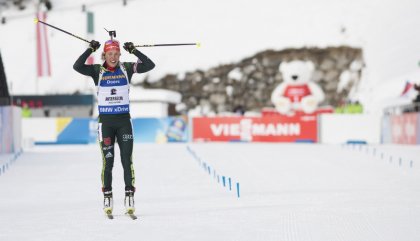 20.01.2018, Antholz, Italy (ITA): Laura Dahlmeier (GER) - IBU world cup biathlon, pursuit women, Antholz (ITA). www.nordicfocus.com. © Manzoni/NordicFocus. Every downloaded picture is fee-liable.