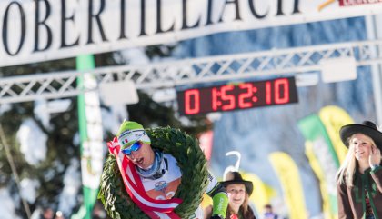20.01.2018, 44. Dolomitenlauf, Classicrace, im Bild Gewinner 42km Lauf Francesco Ferrari (ITA) 20.01.2018, 44. Dolomitenlauf, Classicrace, im Bild Gewinner 42km Lauf Francesco Ferrari (ITA)