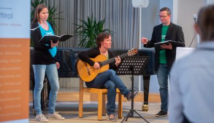17.05.2018, Oesterreich, Lienz, Spitalskirche, 12. Schokoladennacht - Im Bild der Chor Good Vibrations , Brunner Images 2018, Foto: Brunner Images / Philipp Brunner