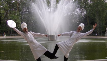 Naked Chefs (FR & B) Men with Pans Naked Chefs (FR & B) Men with Pans