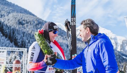 Dolomitenlauf2018-Organisator-Franz-Theurl-gratuliert-Toni-Livers-expapictures Dolomitenlauf2018-Organisator-Franz-Theurl-gratuliert-Toni-Livers-expapictures