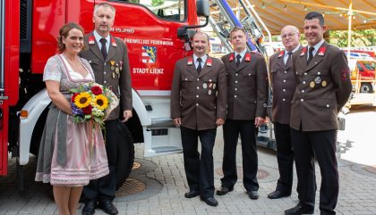 Segnung der neuen Drehleiter Segnung der neuen Drehleiter