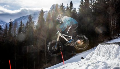 19.01.2019, Oesterreich, Lienz, Hochstein, Ride Hard on Snow, Im Bild ein Teilnehmer bei einer Sprungschanze, Brunner Images 2017, Foto: Brunner Images / Philipp Brunner