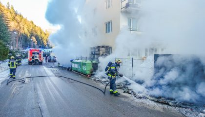 17.02.2019 - Muellcontainerbrand - Lienz 17.02.2019 - Muellcontainerbrand - Lienz