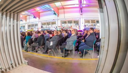 07.02.2019, Oesterreich, Lienz, Tischlerei Forcher, Unternehmerforum Dolomitenbank, Im Bild Besucher der Veranstaltung, Brunner Images 2019, Foto: Brunner Images / Philipp Brunner 07.02.2019, Oesterreich, Lienz, Tischlerei Forcher, Unternehmerforum Dolomitenbank, Im Bild Besucher der Veranstaltung, Brunner Images 2019, Foto: Brunner Images / Philipp Brunner